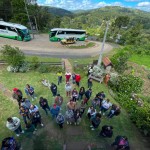 Agentes de viagens durante a apresentação da Brocker na Casa da Vó Ivonne, um dos atrativos vendidos pelo receptivo