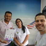 Aline (Secretaria de Turismo), Renato (Vila Angatu e Campo Bahia) com agentes