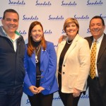 Amarildo Limah e Roberto Silva, da Sanchat Operadora junto com Renata Salina e Arlenes Garcia, da Sandals