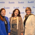 Cassiana Lopes, da Assessorato Viagens junto com Renata Salina e Arlenes Garcia, da Sandals