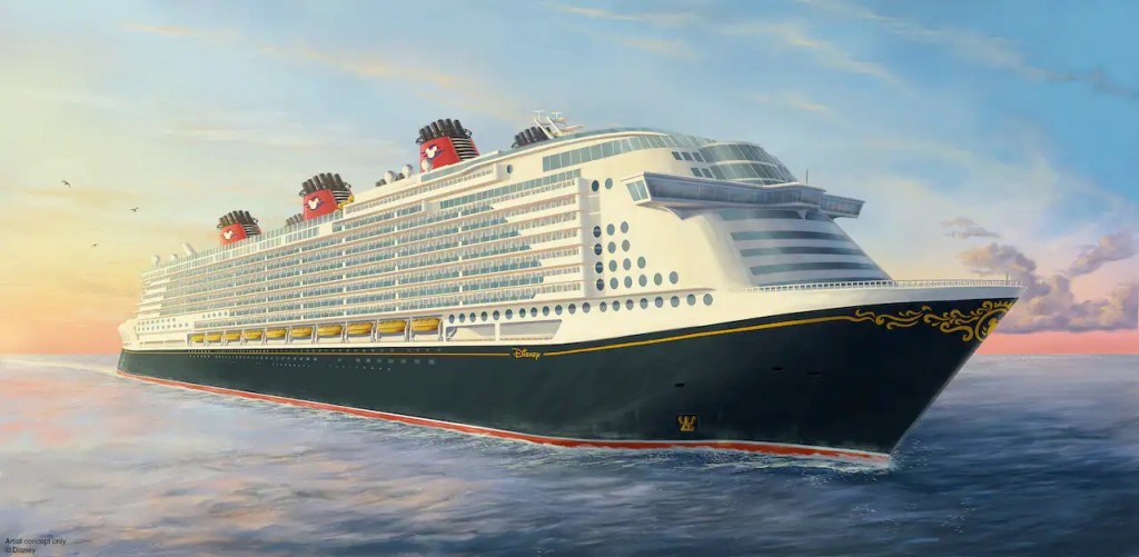 Disney Cruise Line anuncia aquisição de navio e estreia em novos destinos DFF562452468468276874