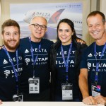 Danilo Barbizan, César Ciconet, Giselle Melo e Ricardo Oliveira, da Delta Airlines