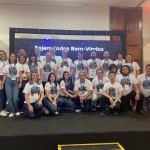 Empresa reuniu os 21 novos contratados após a pandemia