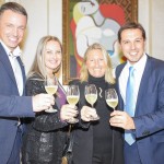 Fabien Clerc, cônsul da Suíça; Juliana Zorzanello; Rosa Masgrau, do M&E; e Eduardo Zorzanello; da Festuris