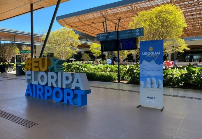 O evento foi chamado de Uruguai Day (Foto: divulgação/Floripa Airport)