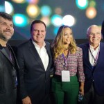 Fábio Queiroz,  presidente do Comitê Organizador do RIW, Eduardo Paes, prefeito do Rio de Janeiro, Camila Farani, empresária, e Antônio Florêncio Queiroz, presidente do Sistema Fecomércio RJ