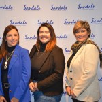 Gabriela Sanchez, da Explore Travel junto com Renata Salina e Arlenes Garcia, da Sandals