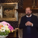 Guilherme Paulus, durante seu discurso de agradecimento aos amigos recebidos no Castelo St. Andrews