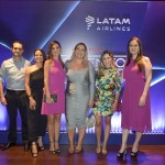 Gustavo Magalhaes, Hellen Porto, Fernanda Ortiz, Claudia Frigeri, Bruna Freitas e Regiane Ferrão, da Latam Brasil