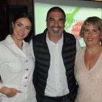 Jaqueline Ciocci, da Oro Midia, Edu Guedes, da Band TV, e Fernanda Lonbobardo, da Enit