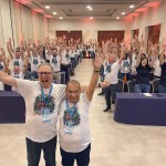 José Carlos Menezes e Marilberto França com toda a equipe da Affinity
