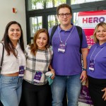 Leila Pereira, da Zani Turismo, Patrícia Moraes, da Estação Amparo, Guilherme Wroclawski e Kátia Conde, da Hero Seguros