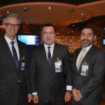 Marco Ferraz, Flavio Peruzzi e João Tomaz, da Clia Brasil