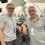 Marco Ferraz, da Clia Brasil, e Sylvio Ferraz, da BeFly Marco Ferraz, da Clia Brasil, e Sylvio Ferraz, da BeFly