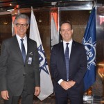Marco Ferraz, presidente da Clia Brasil e Adrian Ursilli, diretor geral da MSC Brasil