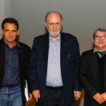 Milton Zuanazzi, CEO do Hotel Sustentável, Sérgio Junqueira, CEO do Grupo Conecta Eventos, e Vanilson Fickert, assessor Técnico de Gabinete do Governo do Estado de São Paulo