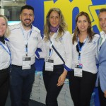 Monica Afonso, Raphael de Lucca, Rosana Caporal, Valéria Padilla e Christian Rodriguez, da Copa Airlines