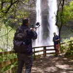 O cenário da Cascata do Caracol ficou marcado em vídeos e fotografias dos agentes de viagens