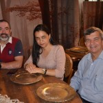 Paula Izidorio, da Dorio Turismo, Ezequias Almeida, da Ferré Representação de Turismo e Sergio Dias, da Union