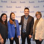 Renata Salina e Arlenes Garcia da Sandals junto com Bruna Torres e Rafael Biancareli, da SonhoReal Incentivo