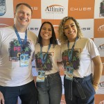 Rodrigo Fraga, Rebeca Souza e Cristina Pedroza