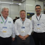 Roy Taylor, do M&E, com Frédéric Gossot e Carlos Antunes, da TAP