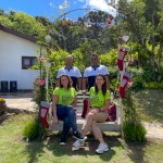 Thiago Benatti e Washington Silva, da ViagensPromo com Adriane Brocker e Carlise Bianchi, CEOs da Brocker Turismo