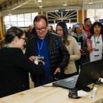 Chegada dos visitantes