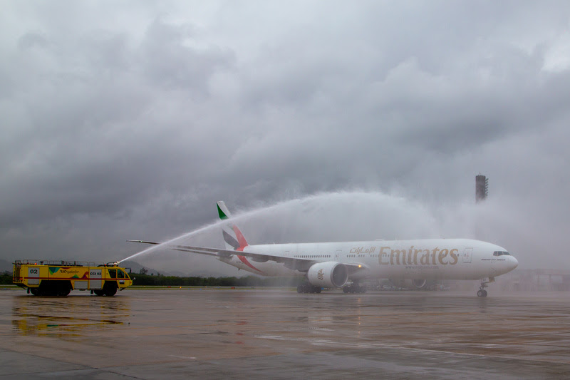 Com direito a samba, Emirates retoma voos entre Rio de Janeiro e Dubai unnamed