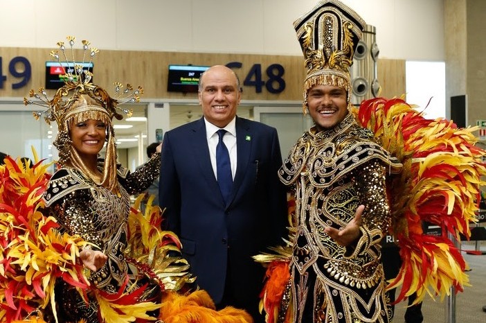 Com direito a samba, Emirates retoma voos entre Rio de Janeiro e Dubai unnamed(1)