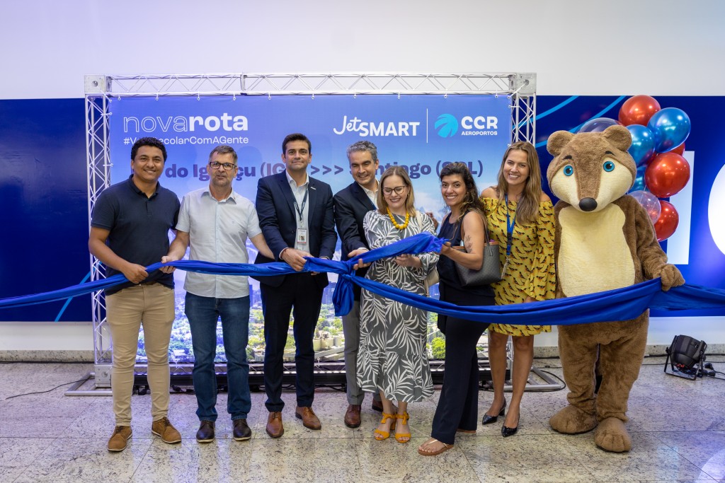 JetSMART inicia voos regulares entre Foz e Santiago 06122022CCR-IGU858