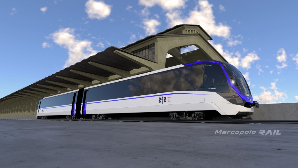 Marcopolo Rail amplia sua atuação no mercado internacional ao fornecer trens para o Chile 22122022 Marcopolo Rail Prosper EFE 1