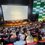 Auditório do Bioparque Pantanal com centenas de convidados