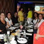 Catia Schick, da United, Kimie Finardi e Jorge Souza, da Orinter, Vilmara Souza e Joyce Felizardo, da Agaxtur, e Lizandra Pajak, da Aviareps
