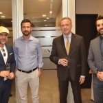 Mirko Nuccio, de Cecco, Alessandro Lupó, We Communication, Gerardo Landulfo, da Polvani Tours e Fabio Selan, da câmara de comércio da Itália