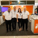 Fernando Giménez, Remy Pondo, Mariana Funcia, e Robert Van Oorschot, da Best Buy Travel