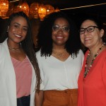 Joyce Felizardo e Vilmara Souza, da Agaxtur, com Lizandra Pajak, da Aviareps
