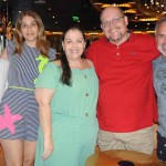 Larissa Sátiro e Marina Sátiro, da Naja Turismo, Daniele Karbage e Ricardo Pereira, da Central Marítima, e Adams Gomes, da Adams Personal Travel
