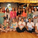Parte dos agentes que acompanham o treinamento