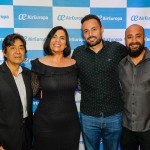 Pedro Shiray, da Cativa, Márcia Silva, da Air Europa, Fernando De Meo, da CVC Corp, e Everto Souza, da Abreu