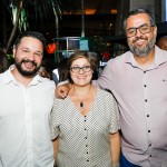 Roberto Martins, da CVC Corp, Nádia Kardouss, da Aviareps, Kleber Moreira, da ViagensPromo