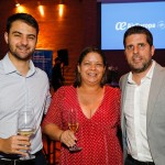 Rodrigo Lozasso e Rose Dias, da Smiles, com Daniel Castanho, da Ancoradouro