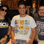 Taciane Torres, William Marques e Hebert Santana, do Clube Turismo
