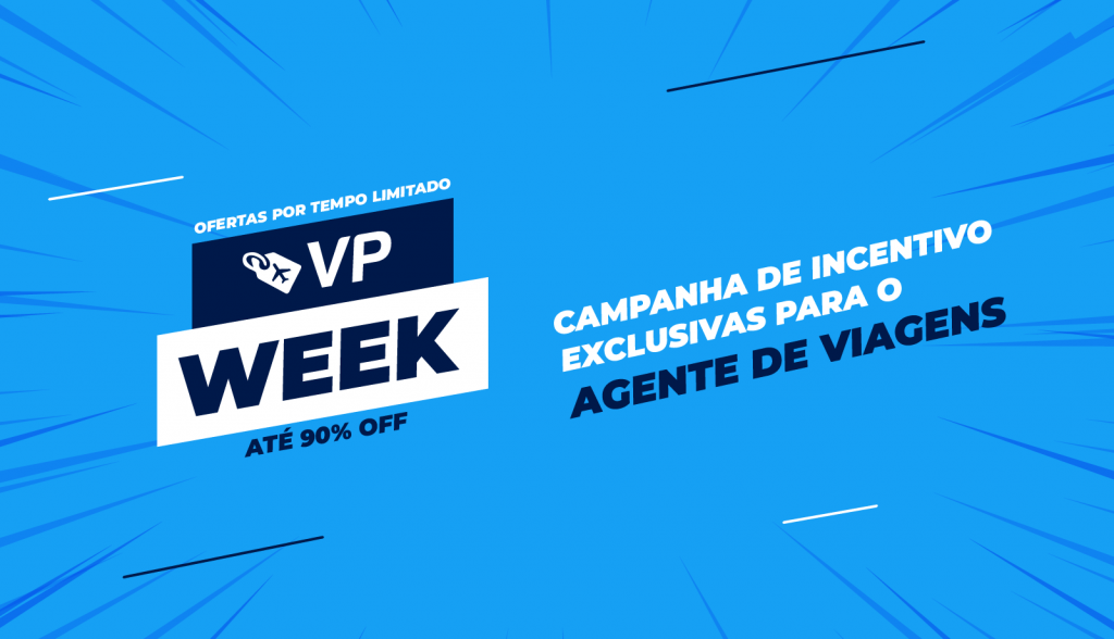 VP Week: ViagensPromo lança campanha de vendas com 90% OFF e prêmios para os agentes VP Week