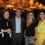 Vera Achcar e Malcolm Smith, do IPW, Catia Schick, da United, e Danielle Roman, da Interamerican