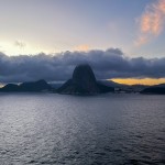 Vista do MSC Seashore para o Pão de Açúcar, no Rio de Janeiro