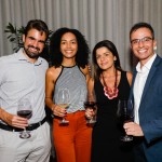 Vitor Megale, da CVC Corp, Iris Ferreira, da Decolar, Daniela Araújo, da Decolar, e Lucas Paci, da Tyller