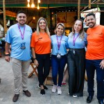 Éverton Baeta, da Europlus, Carla Cecchele, da RCD, Josi Silva, da Europlus, Maryane Giacometi, da CVC Corp, e Raphael de Lucca, da Copa Airlines