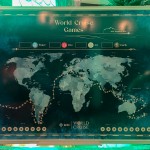 Mapa mundial com a trajetória do MSC Magnifica