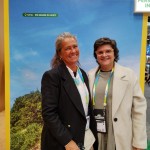 Mari Masgrau, do M&E, com Aninha Costa, secretária de Turismo do RN